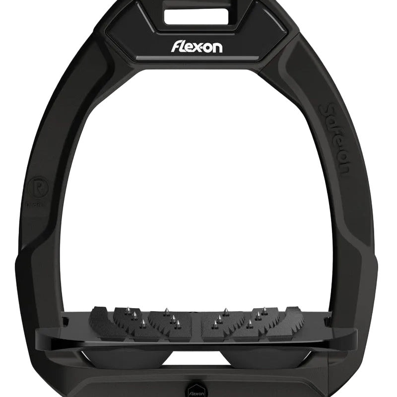 Flex-on Safe-on Composite veiligheids stijgbeugels junior Zwart