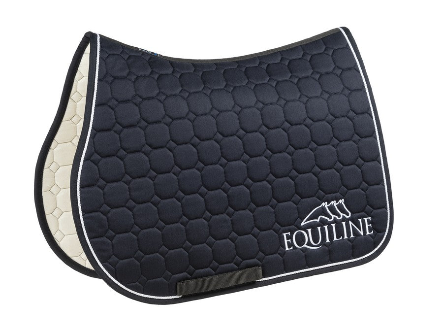 Equiline tapis de selle Outline saut d'obstacles bleu foncé