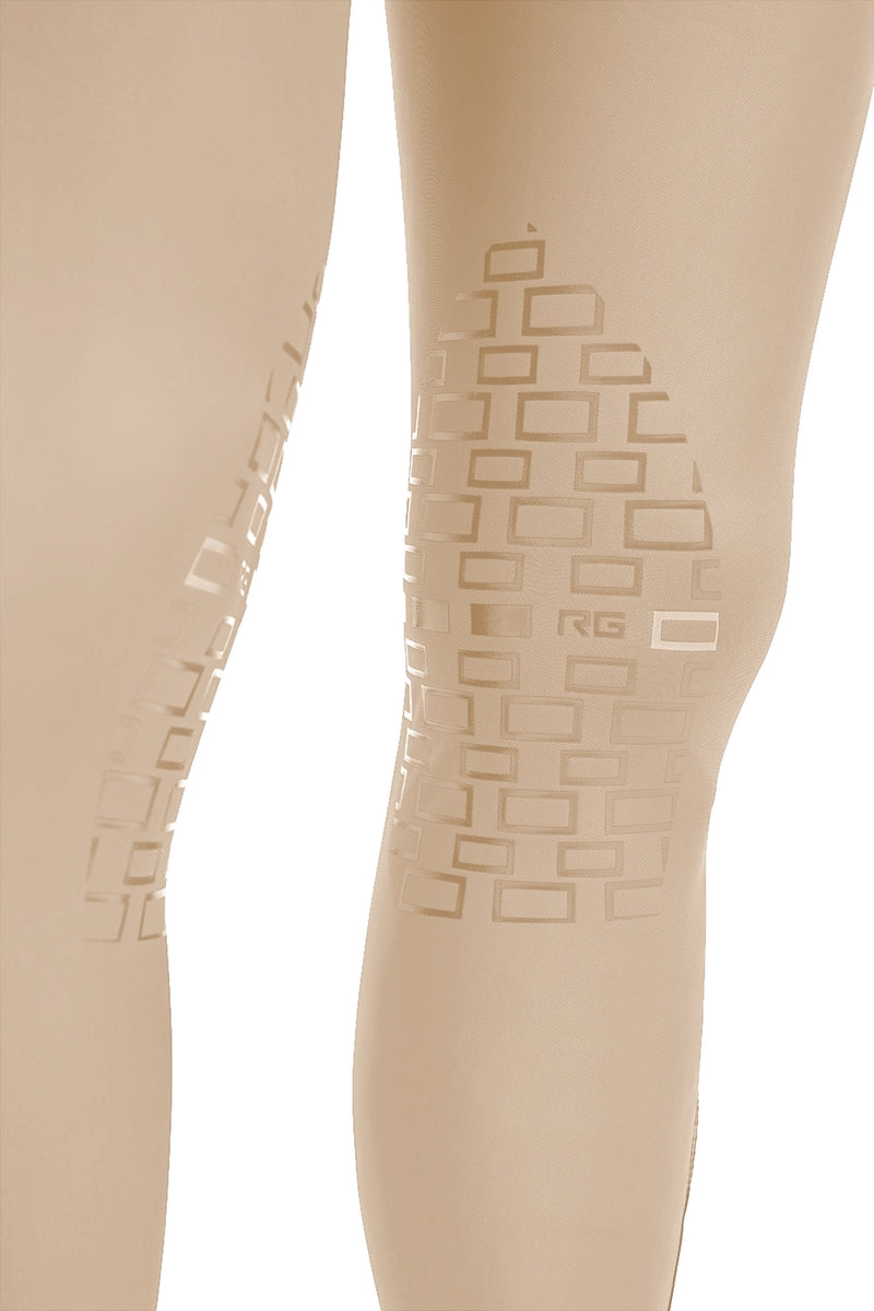 Pantalon d'équitation pour hommes avec grip aux genoux beige