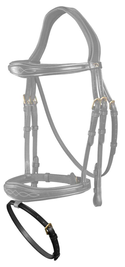 Dyon D Collection sperriem breed (13mm) zwart Zwart Full