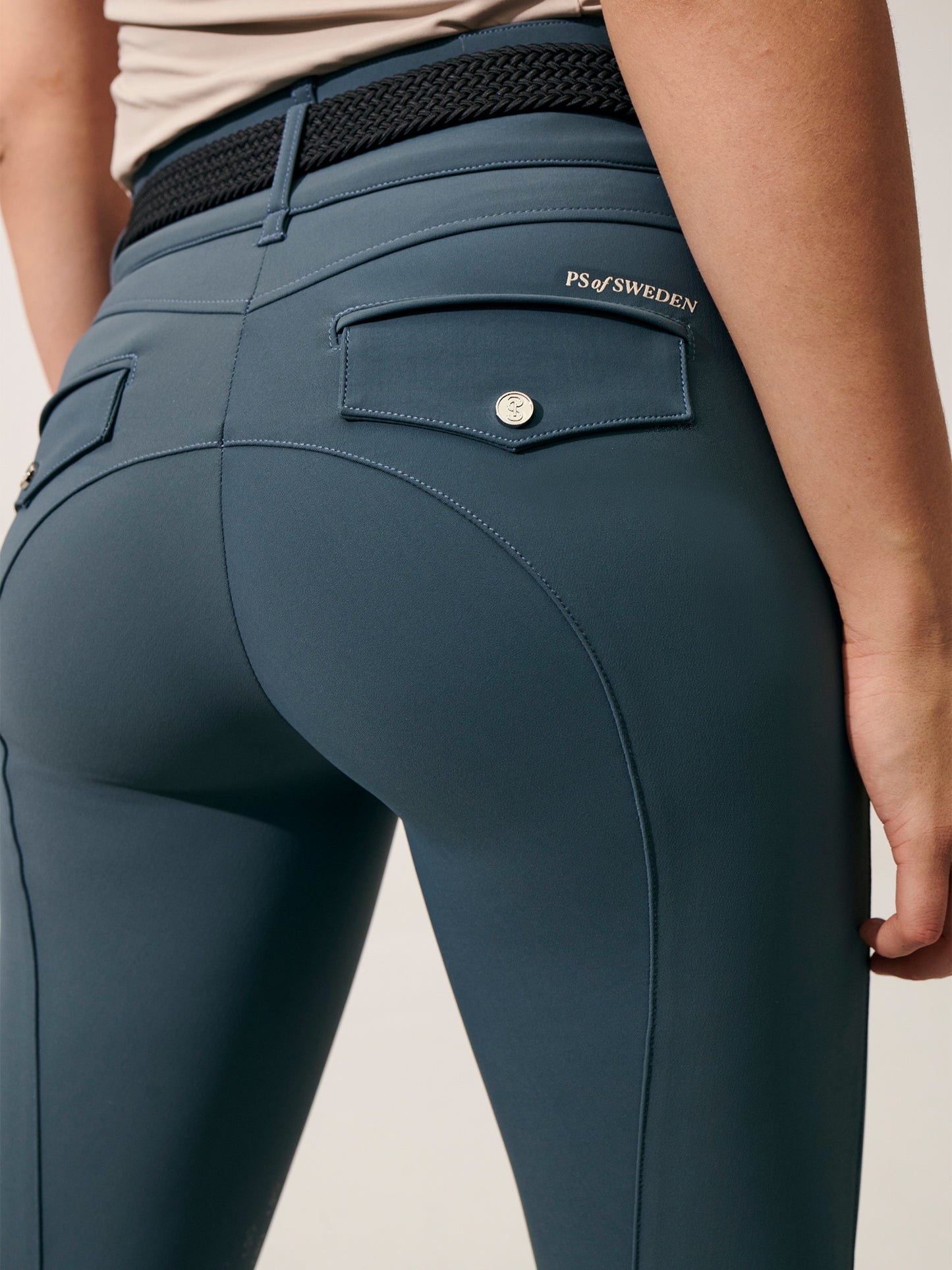 Pantalon d'équitation PS of Sweden avec grip aux genoux pour femmes Martina Storm Blue