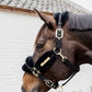 Kentucky Horsewear Nylon Sheepskin Halster Soft Zwart