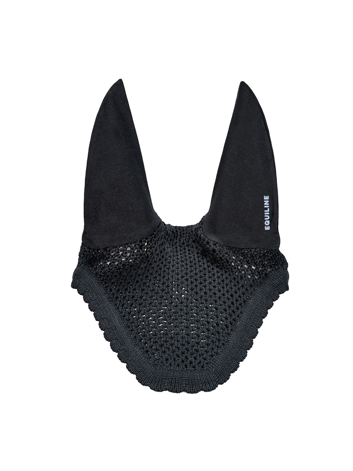 Equiline Bonnet anti-insectes oreilles élastiques Kim noir