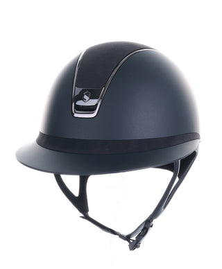 Samshield 2.0 Casque d'équitation Miss Shield Alcantara Chrome Noir