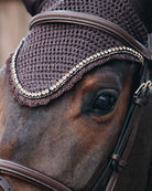 Kentucky Horsewear Vliegenmuts Long Soundless Stone & Pearl