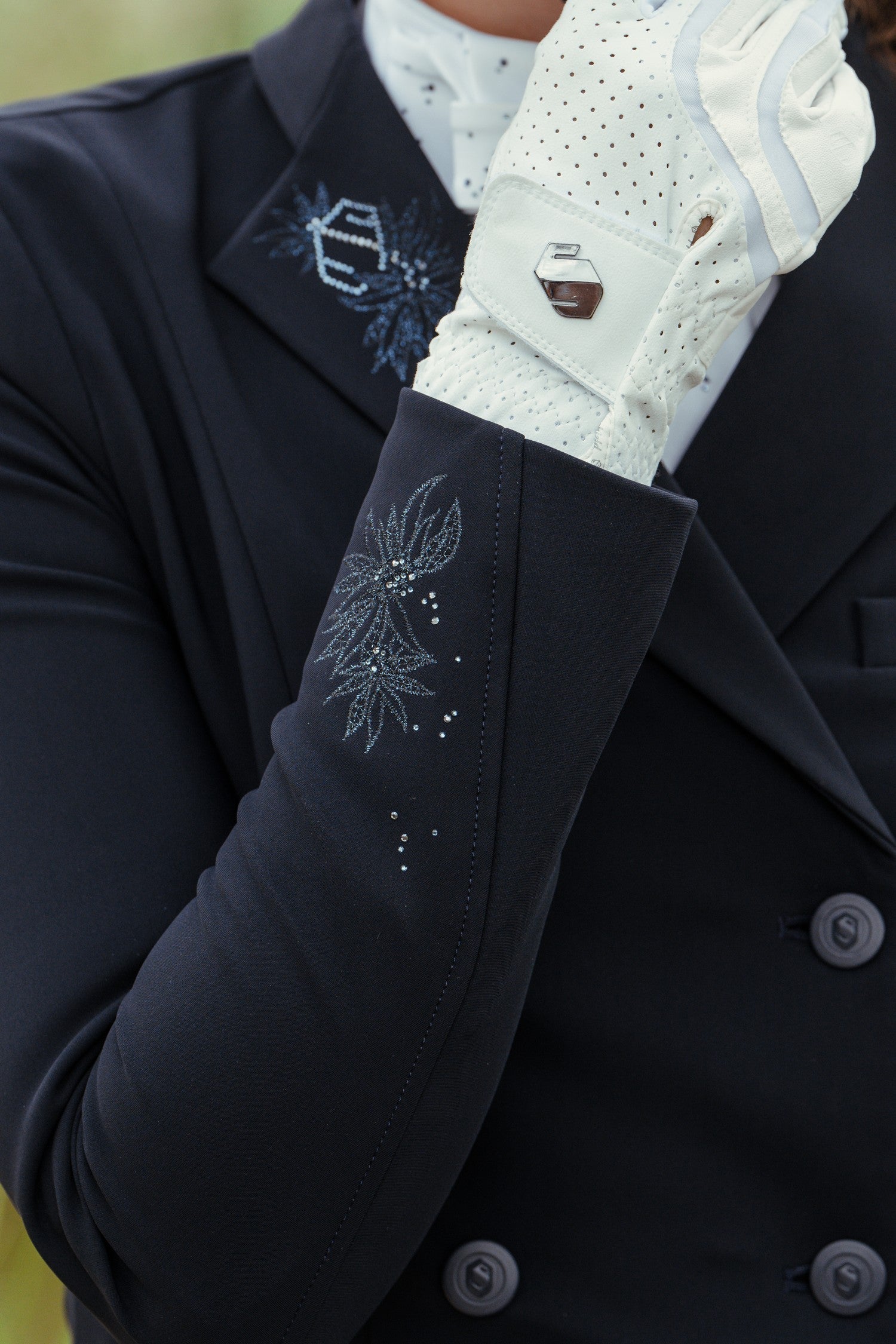 Samshield slipjas wedstrijdjasje Dames Spring Flower Navy