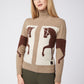 Vestrum pull tricoté Femme Ixelles Sabbia-Marrone