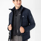Veste softshell compatible airbag Equiline pour homme Exot Navy