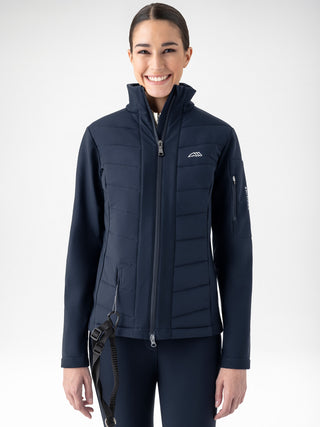 Veste softshell compatible airbag Equiline pour femme Entrec Navy