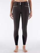 Equiline Rijbroek Dames Full Grip Hoge Band Eqcrystalef Coffee Bean Coffee Bean