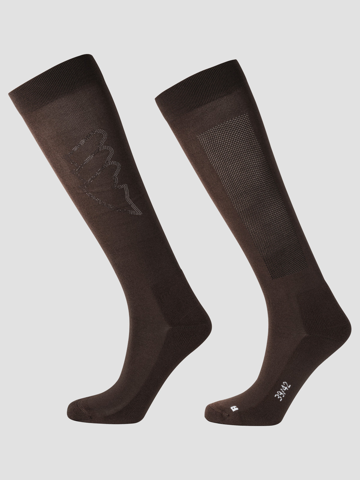 Equiline Chaussettes d'Équitation Eqglosy Coffee Bean