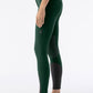 Pantalon d'équitation pour femmes Equiline genoux grip Atirk Summer Verde