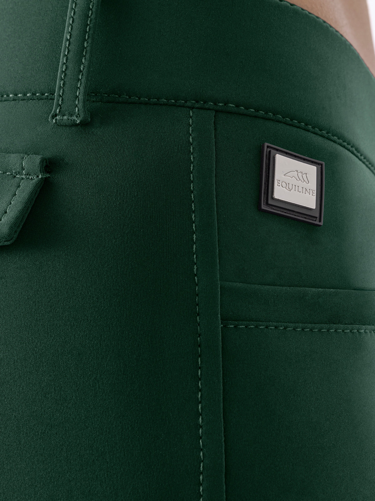 Pantalon d'équitation pour femmes Equiline genoux grip Atirk Summer Verde