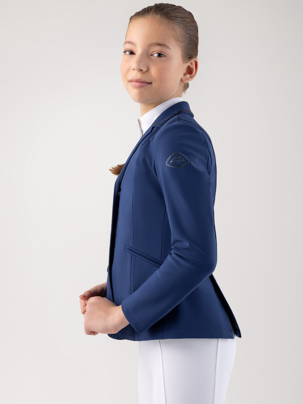 Veste de concours Equiline pour filles Ciac Navy