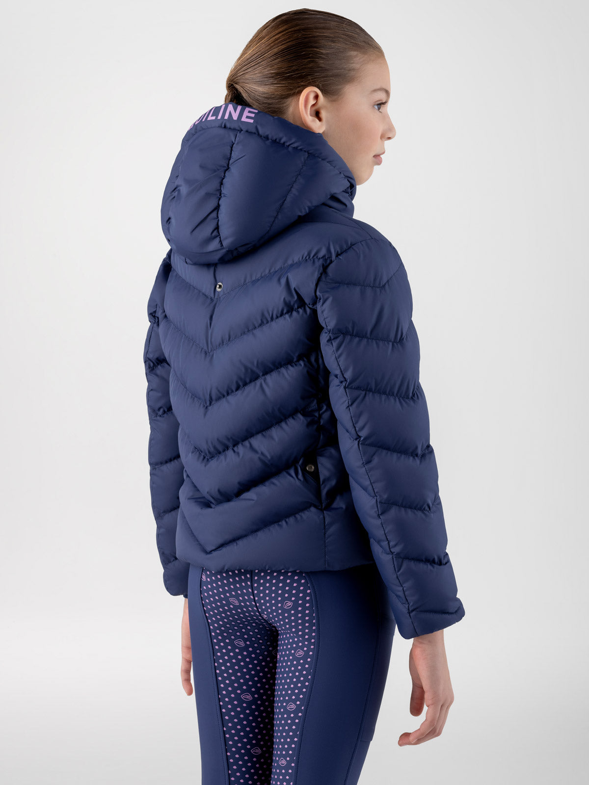 Veste matelassée Equiline pour fille Navy