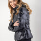 Veste d’hiver Equiline pour femme Coolbomb Glossy Noir