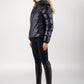 Veste d’hiver Equiline pour femme Coolbomb Glossy Noir