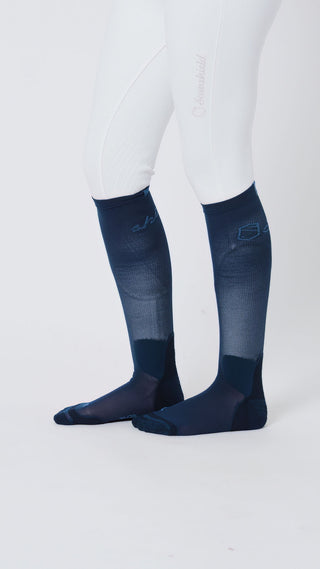 Chaussettes d'équitation Samshield Balzane Sport Coolmax marine