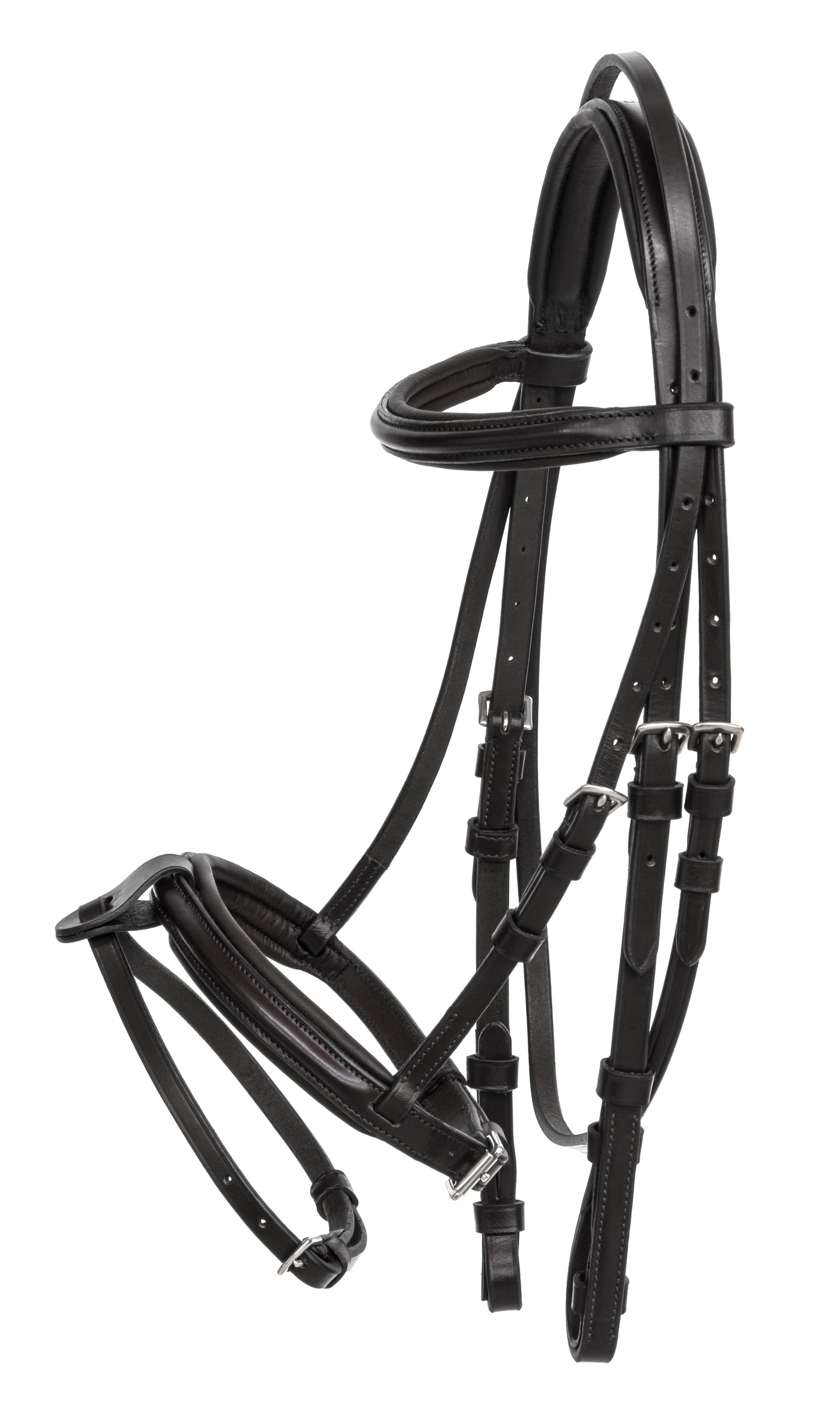 Equiline Bride à muserolle combinée Poney Noir