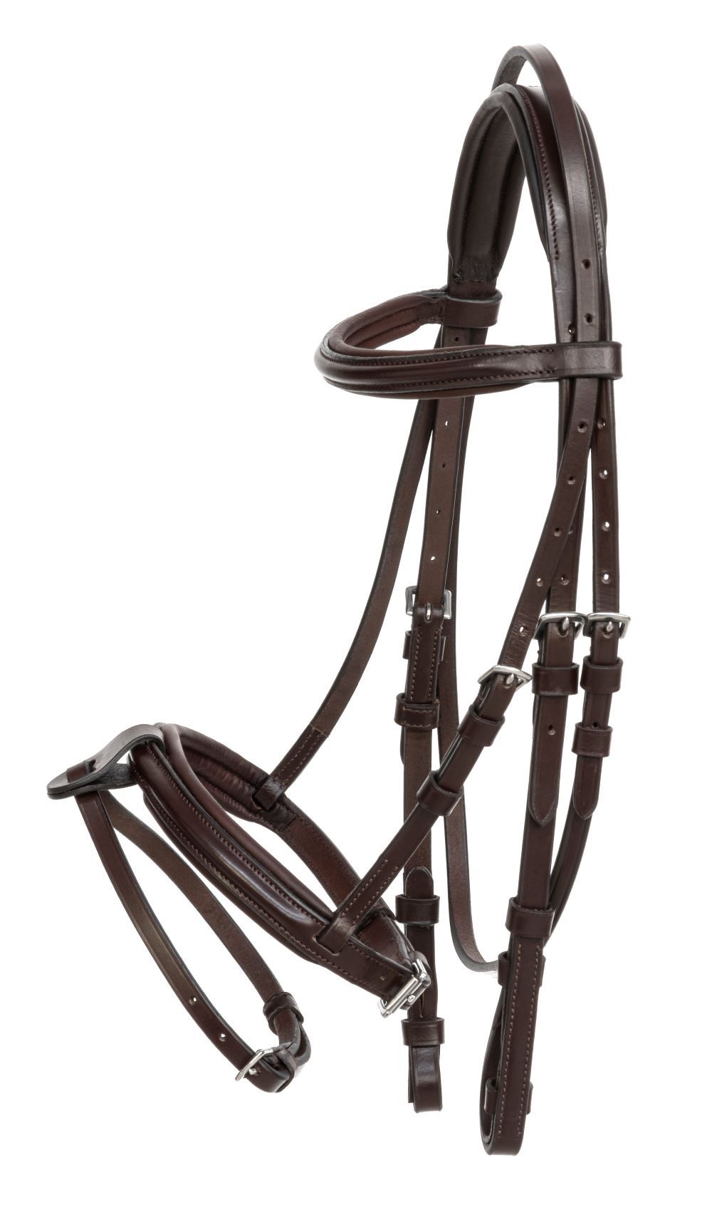 Equiline Bride à muserolle combinée Poney Marron