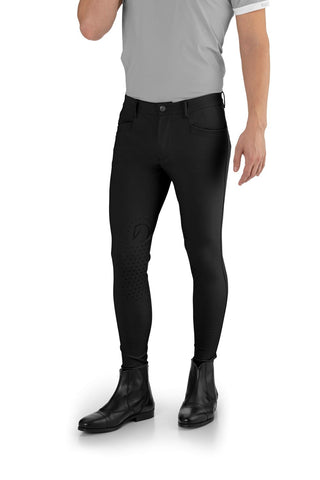 EGO7 Jumping EJ pantalon d'équitation homme avec grip aux genoux Noir