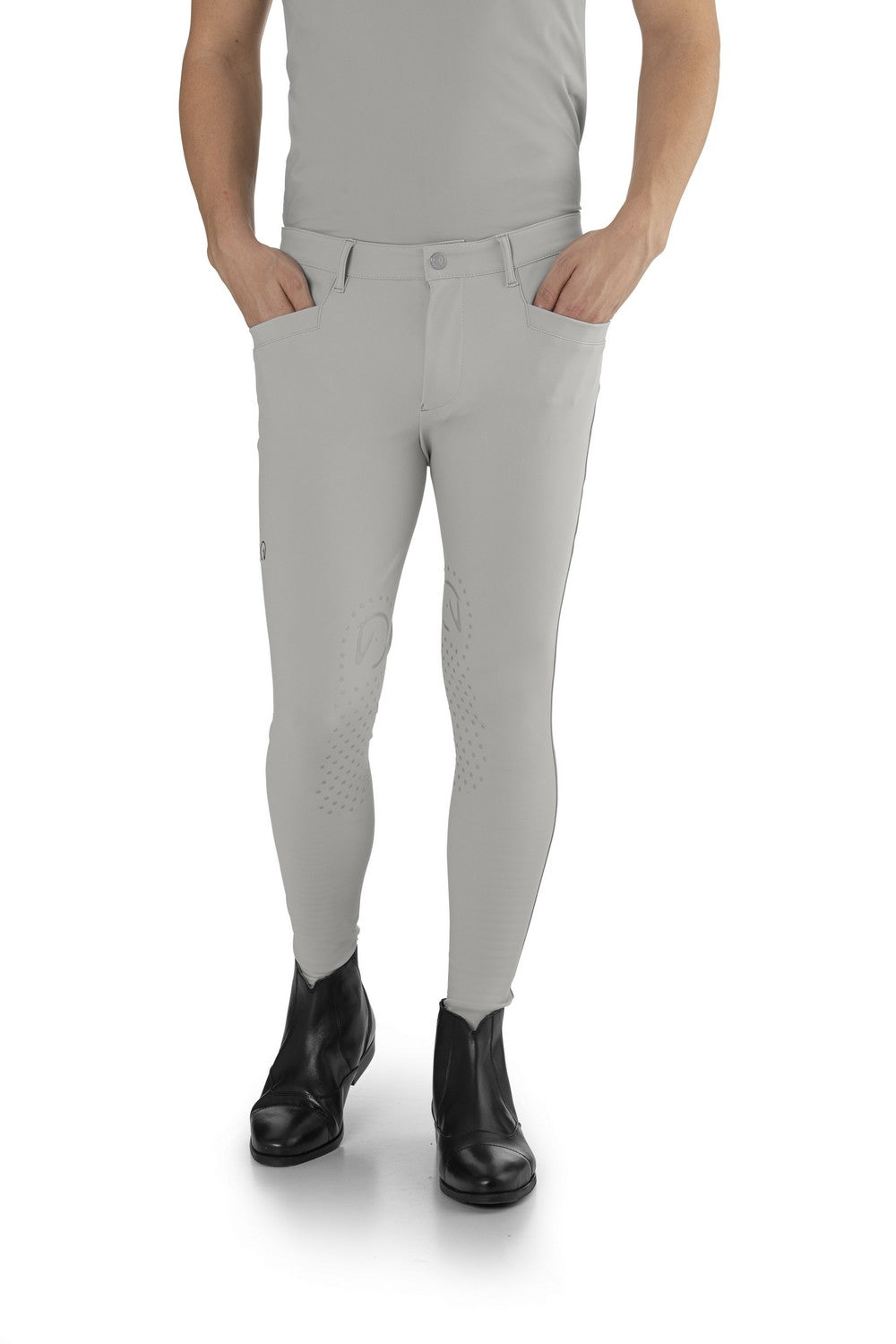 EGO7 Jumping EJ pantalon d'équitation homme genoux grip Ice Grey