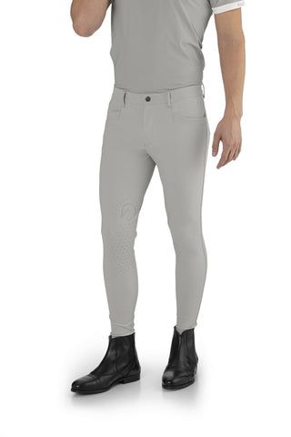 EGO7 Jumping EJ pantalon d'équitation homme genoux grip Ice Grey