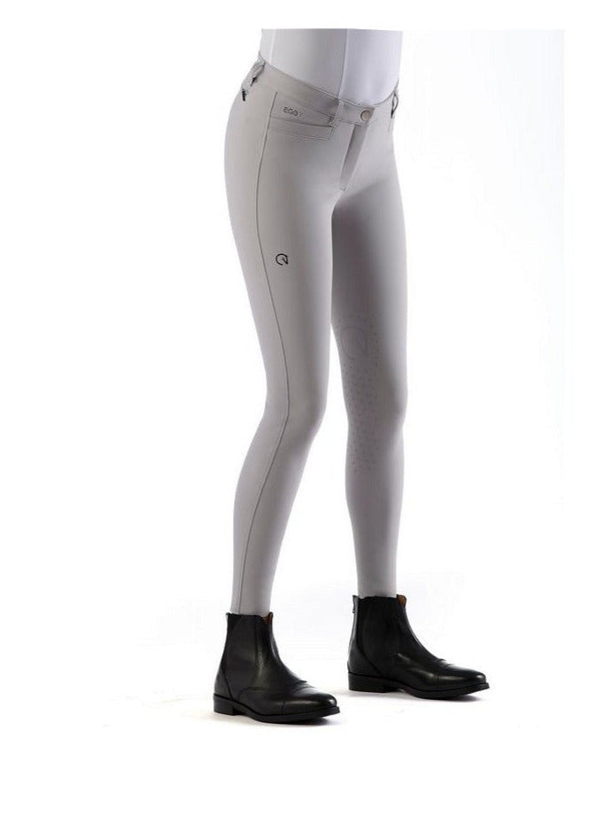 EGO7 Jumping EJ pantalon d'équitation femmes genoux grip Ice Grey