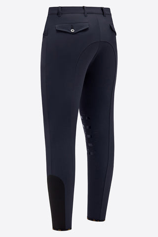 Pantalon d'équitation RG avec grip aux genoux pour hommes navy