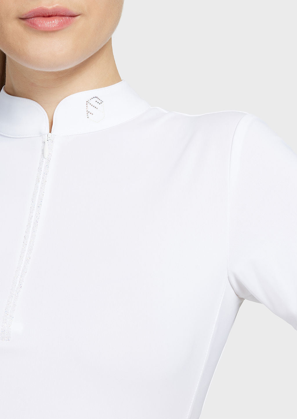 Samshield Chemise de Compétition à Manches Courtes Femme Bruna blanche