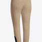 Pantalon d'équitation RG pour femmes avec grip aux genoux, taille haute, poches à rabat beige