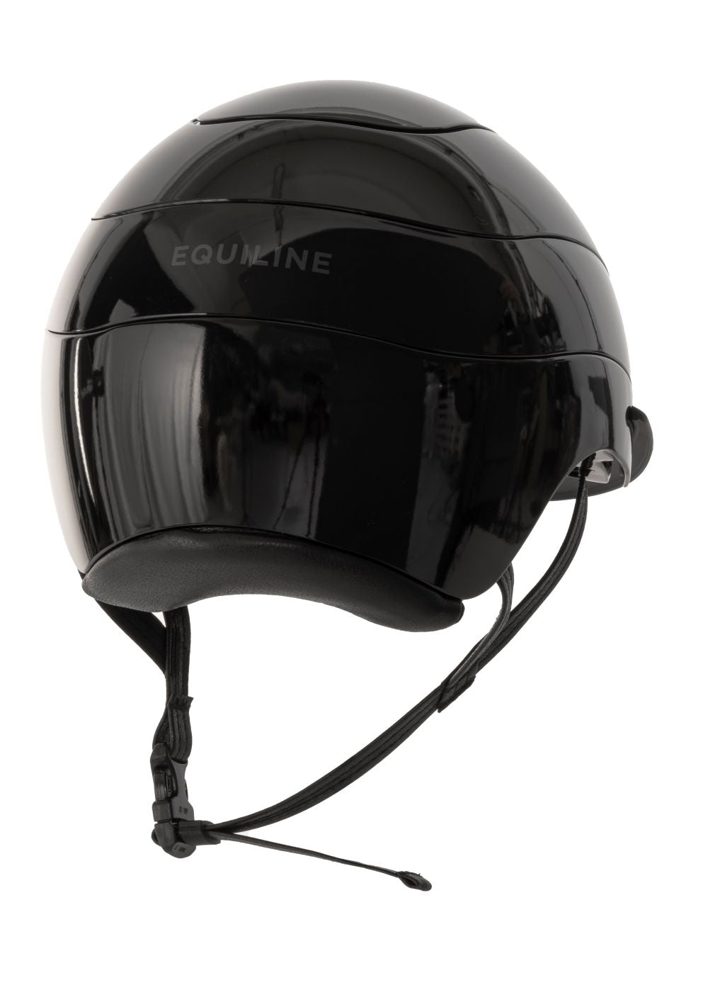 Casque d'équitation Equiline Xanto avec visière soleil Gloss Strass Noir