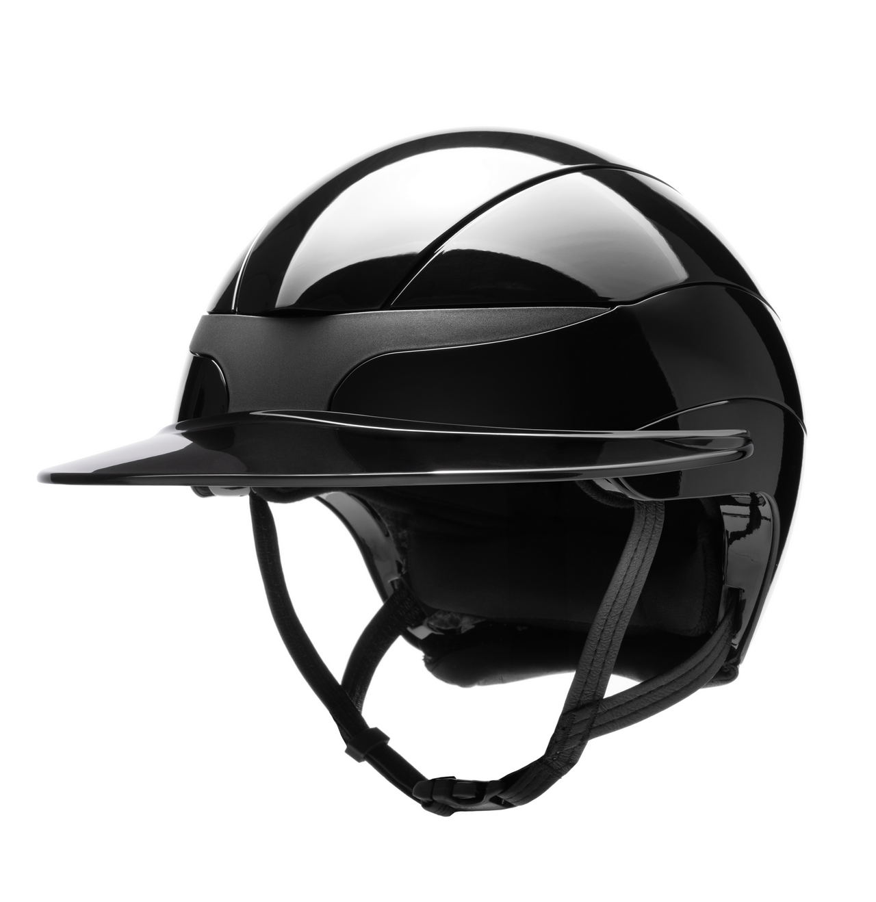 Casque d'équitation Equiline Xanto avec visière soleil Gloss Noir