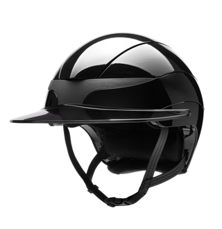 Casque d'équitation Equiline Xanto avec visière soleil Gloss Noir