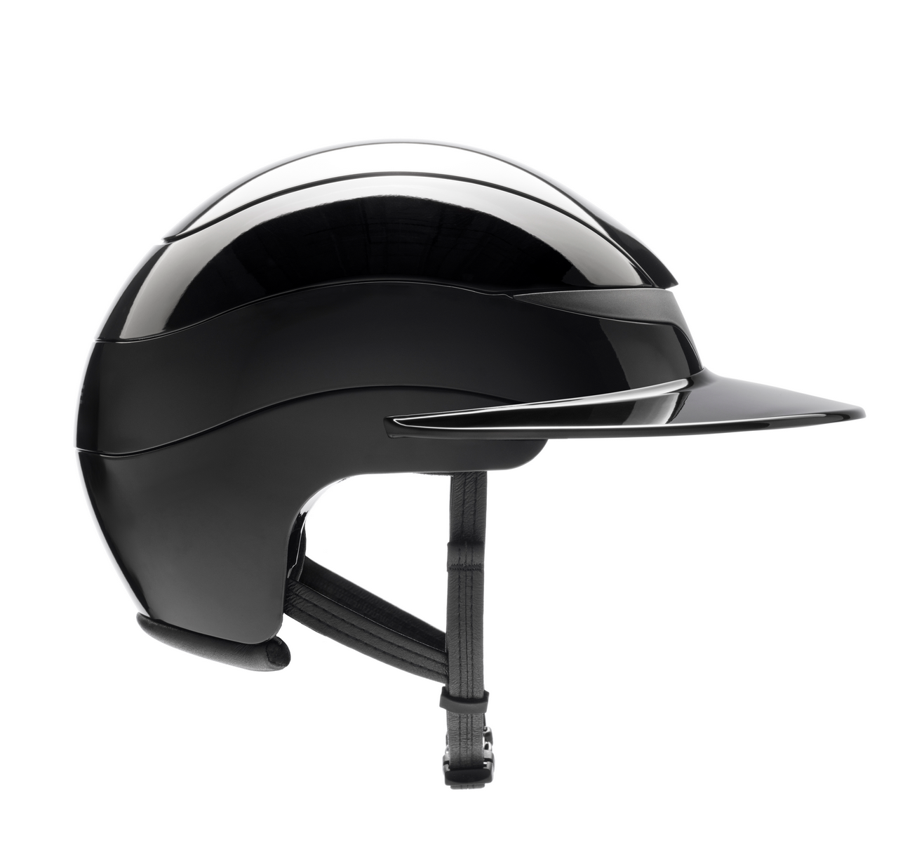 Casque d'équitation Equiline Xanto avec visière soleil Gloss Noir