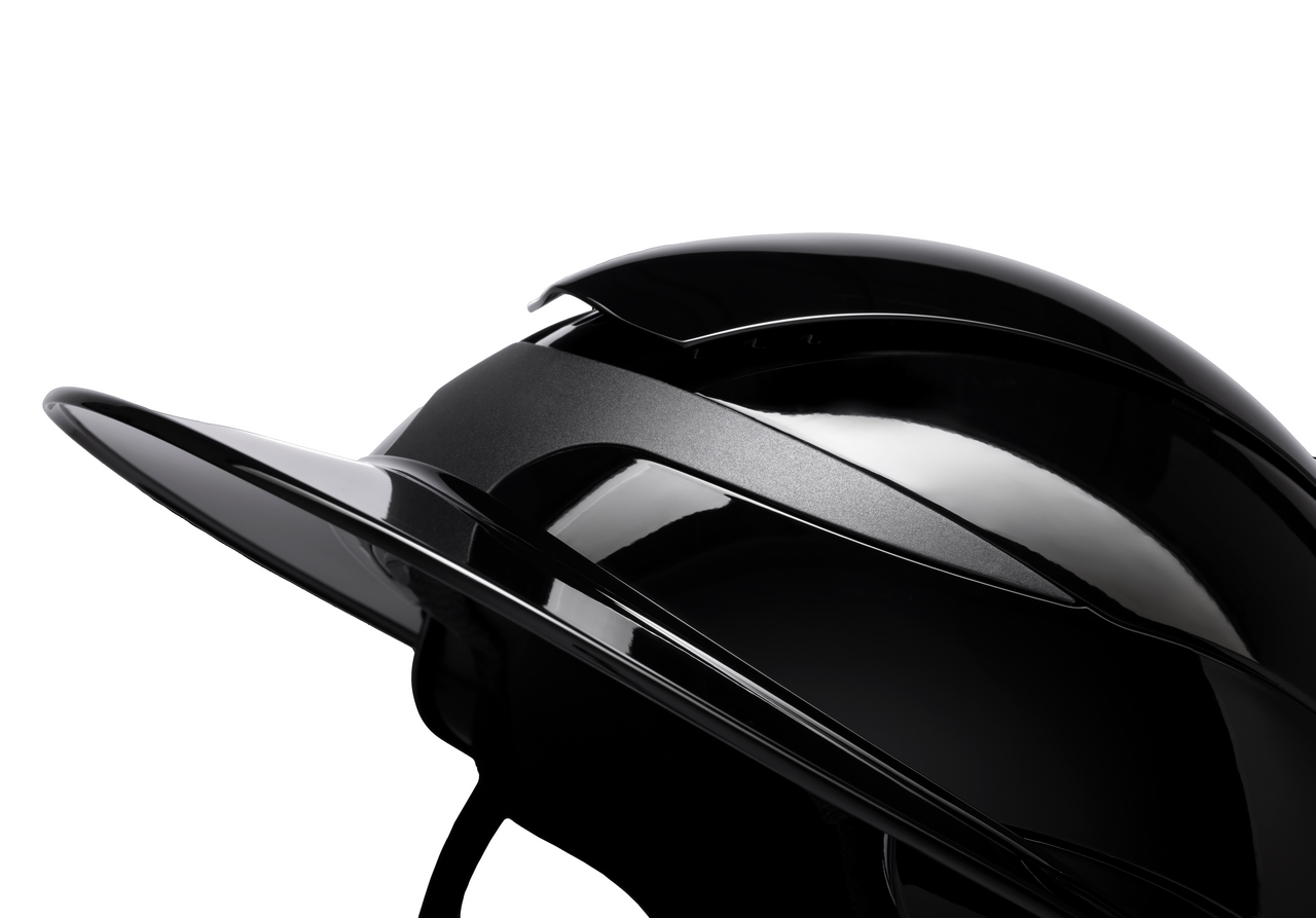 Casque d'équitation Equiline Xanto avec visière soleil Gloss Noir