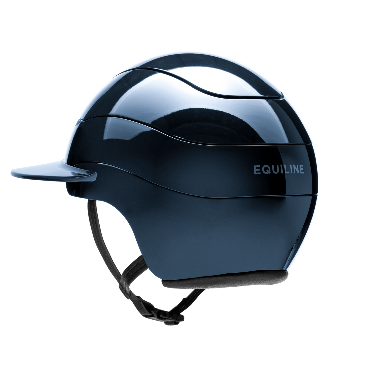 Casque d'équitation Equiline Xanto avec visière soleil Gloss Navy