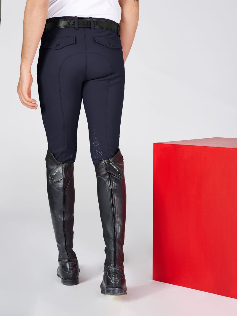 Pantalon d'équitation pour hommes Vestrum à grip aux genoux San Diego marine