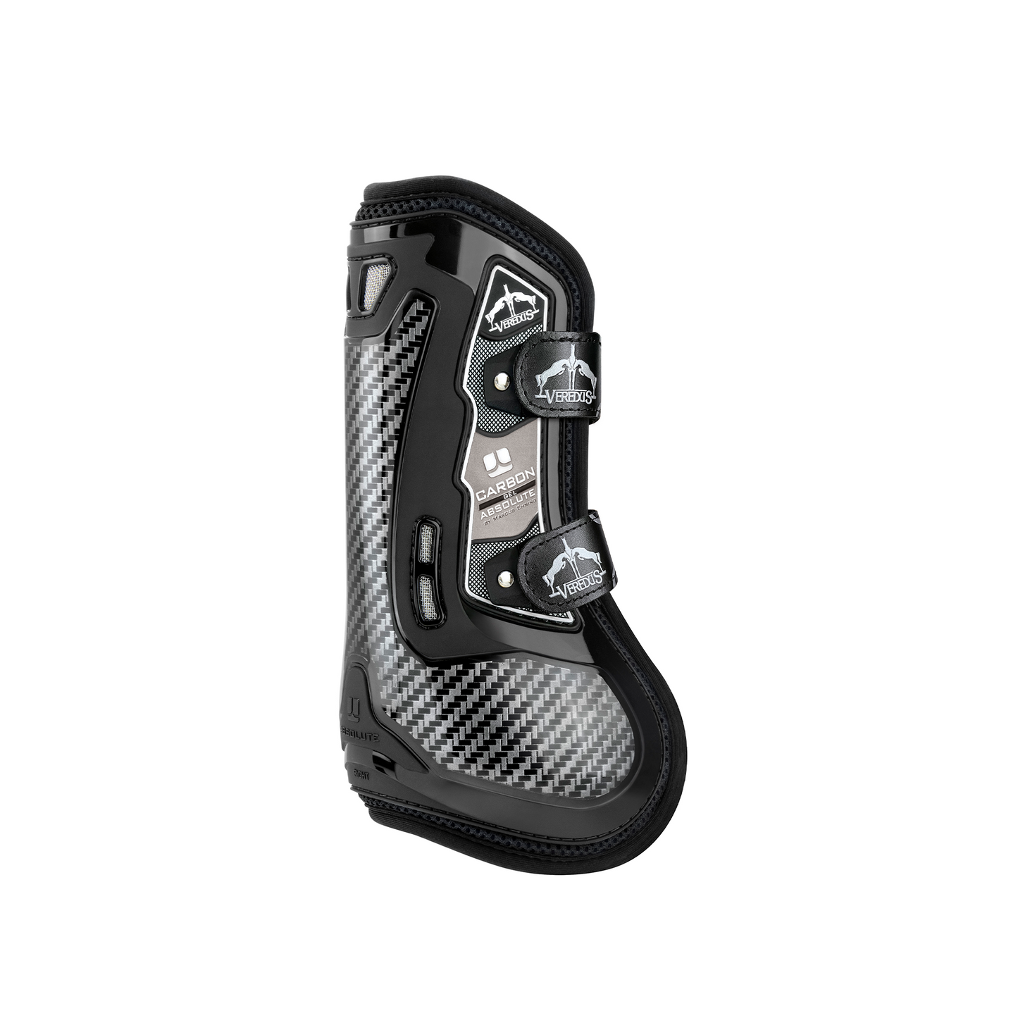 Pattes de protection Veredus Carbon Gel Absolute fermeture Velcro noir