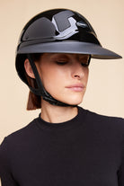 Flex-on Armet Paardrijhelm Star Angel Zwart Polo Klep Zwarte Kinband