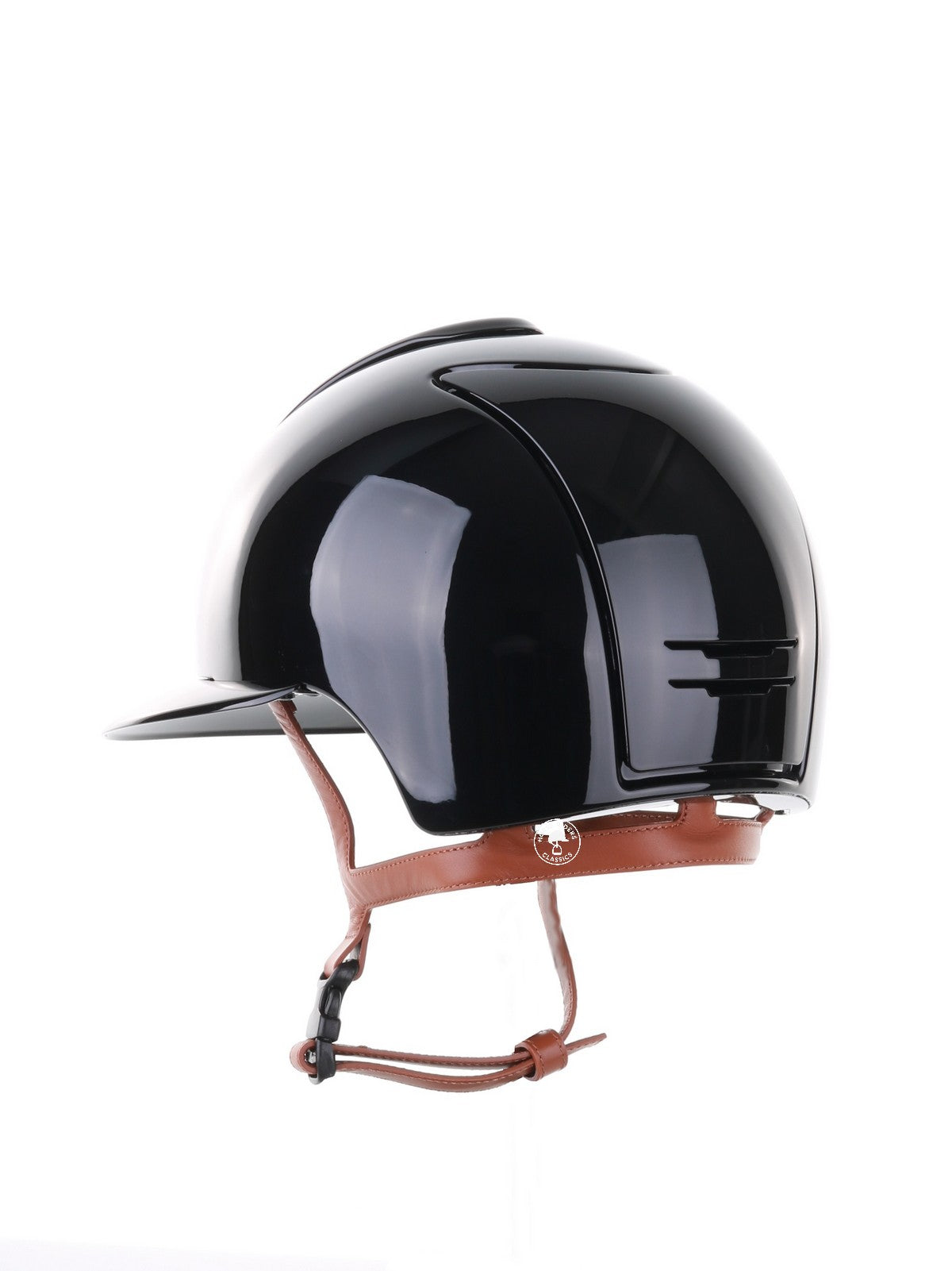 Kep Italia Paardrijhelm Cromo 2.0 Polish Polo Klep Zwart Beige Kinband