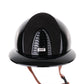 Casque Kep Italia Cromo 2.0 Polish Polo Noir Suede Insert Beige Jugulaire