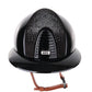 Casque Kep Italia Cromo 2.0 Polish Polo Noir  Shaded Silver Insert Beige Jugulaire