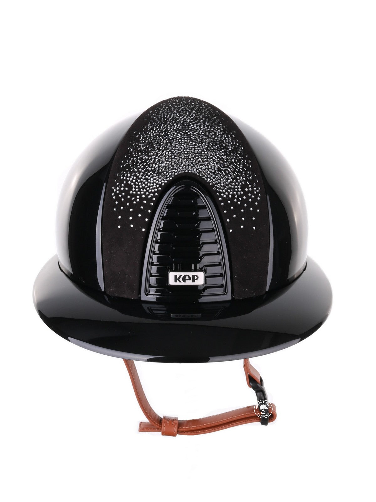 Casque Kep Italia Cromo 2.0 Polish Polo Noir  Shaded Silver Insert Beige Jugulaire