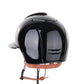 Casque Kep Italia Cromo 2.0 Polish Polo Noir  Shaded Silver Insert Beige Jugulaire