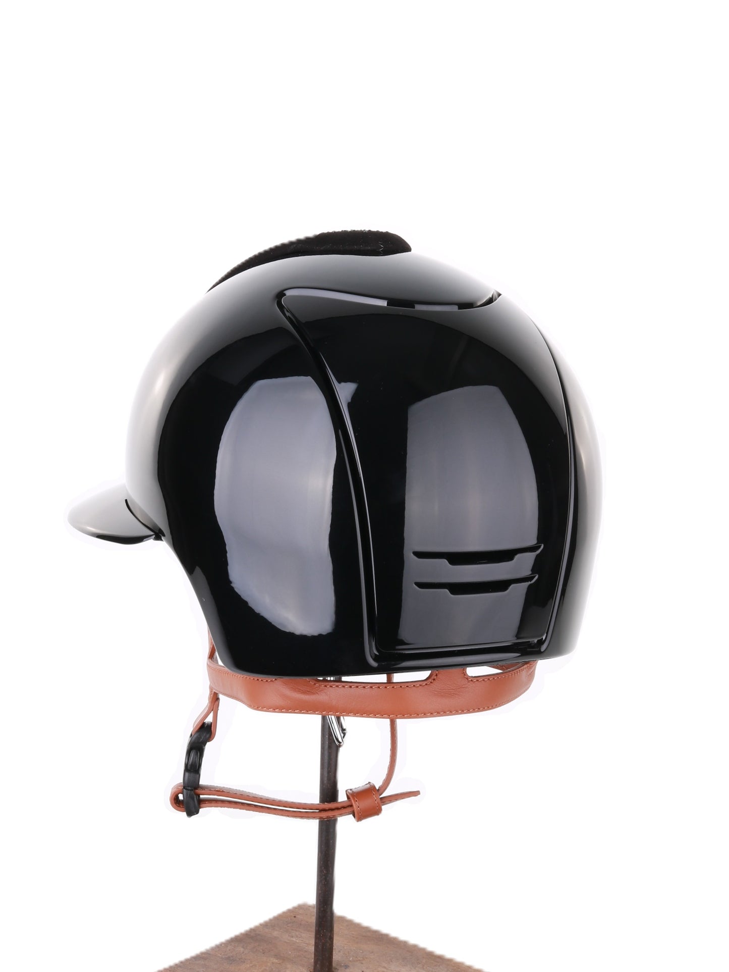Casque Kep Italia Cromo 2.0 Polish Polo Noir  Shaded Silver Insert Beige Jugulaire