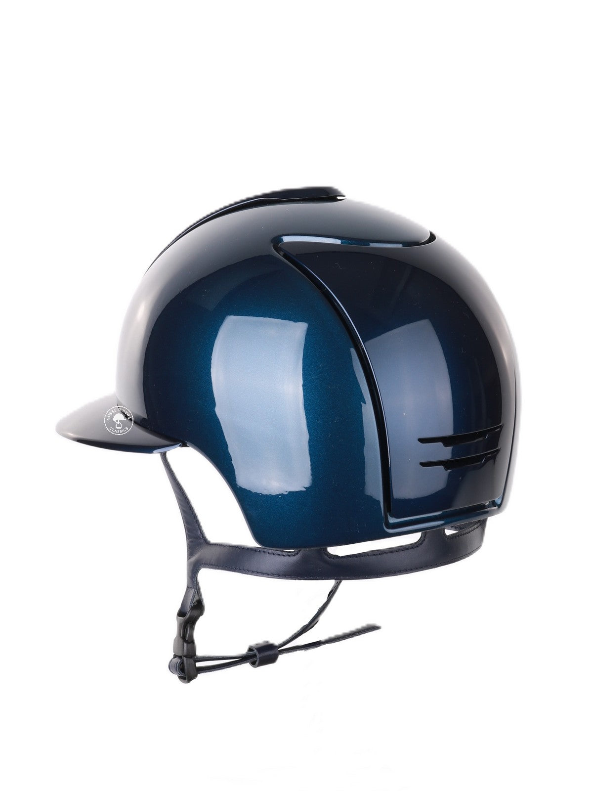 Kep Italia Paardrijhelm Cromo 2.0 Shine Polo Klep Blauw RAW Frame