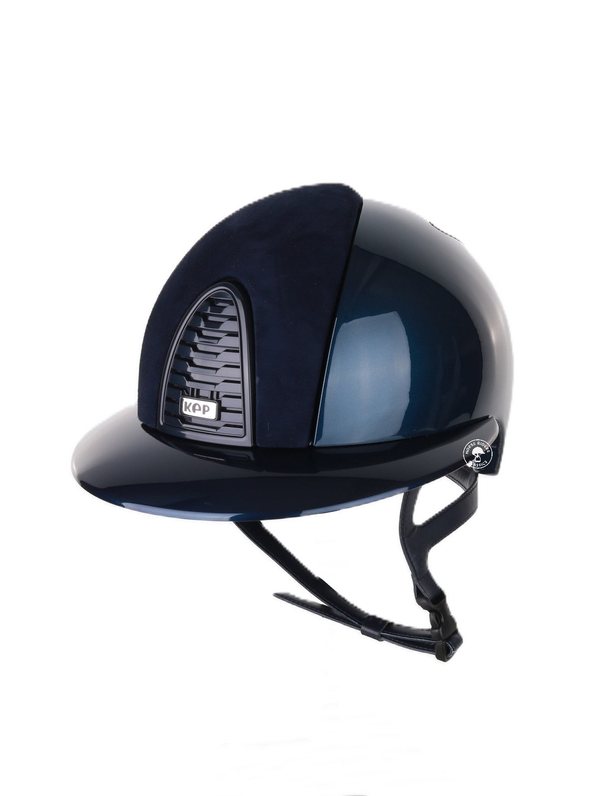 Casque Kep Italia Cromo 2.0 Shine Polo Bleu RAW Frame Suede insert