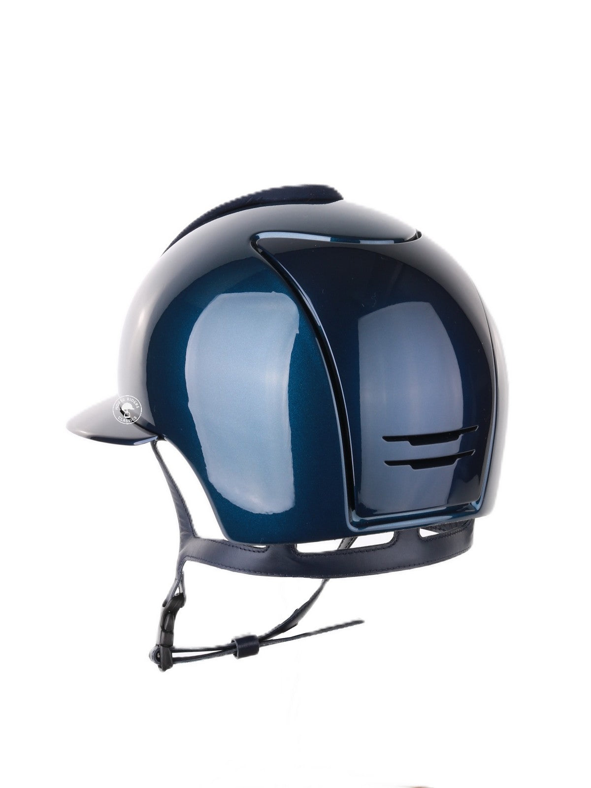Casque Kep Italia Cromo 2.0 Shine Polo Bleu RAW Frame Suede insert