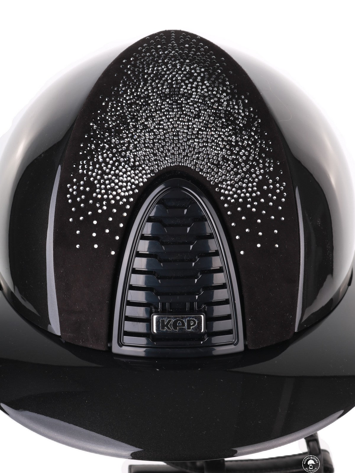 Kep Italia Paardrijhelm Cromo 2.0 Shine Polo Klep Zwart RAW Frame Shaded Silver insert